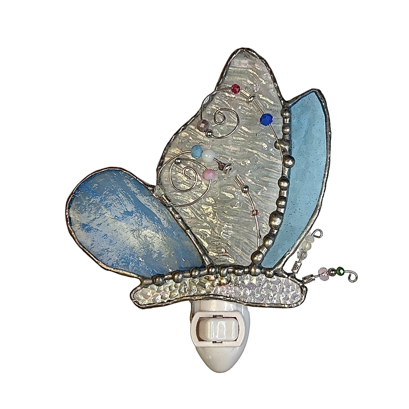 Wispy Blue Butterfly Night Light
